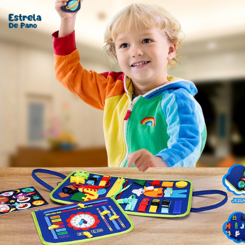 Maleta Montessori Educativa – Atividade Sensorial e Desenvolvimento Motor para Crianças!